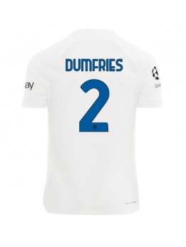 Inter Milan Denzel Dumfries #2 Auswärtstrikot 2023-24 Kurzarm